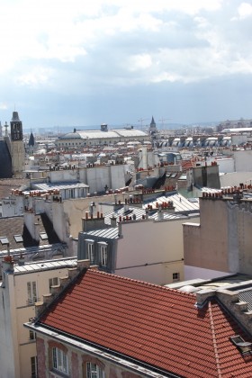 vue sur les toits de paris depuis le musée Beaubourg